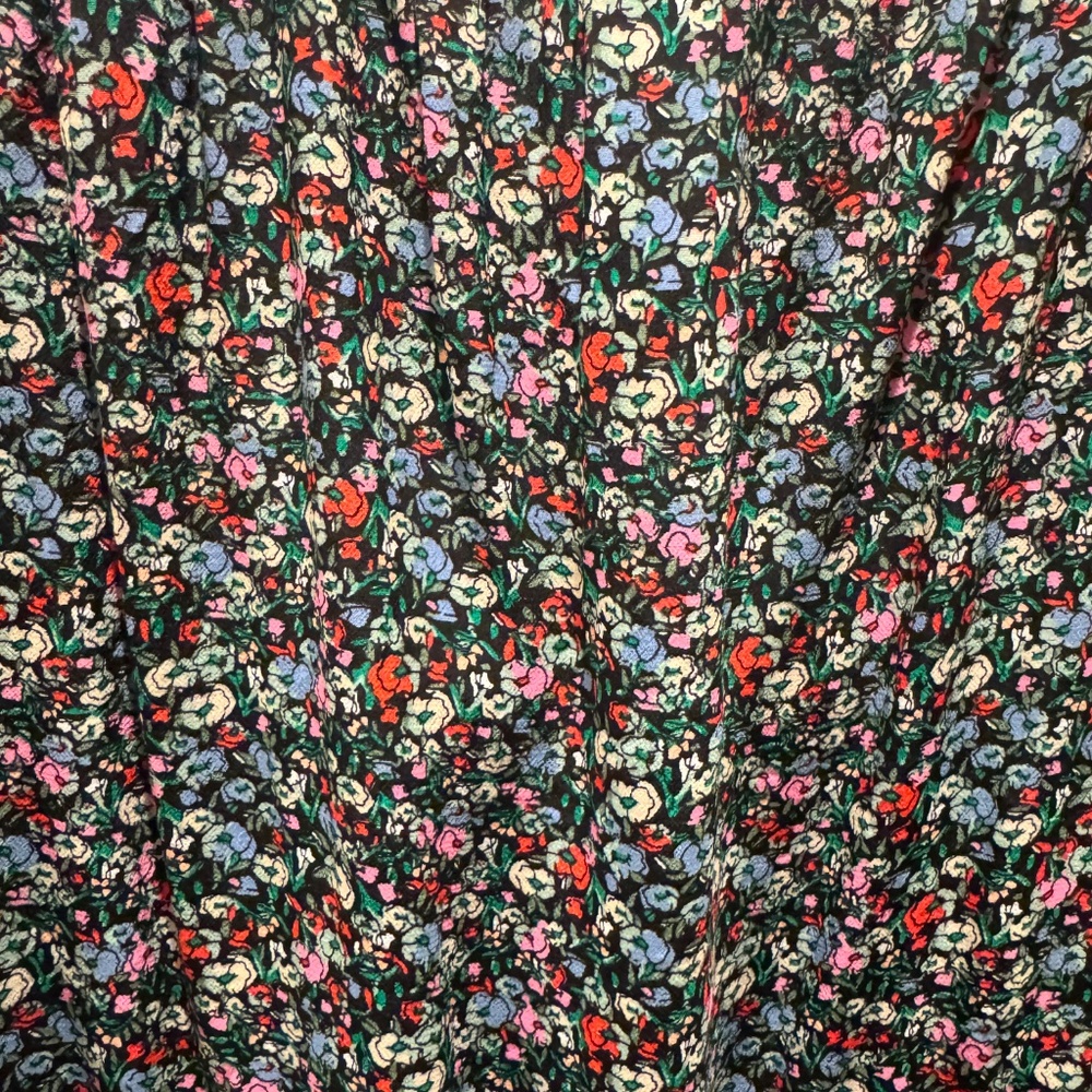 NWT Loft Mini Skirt Artsy Floral Multi Color XL - Picture 2 of 6